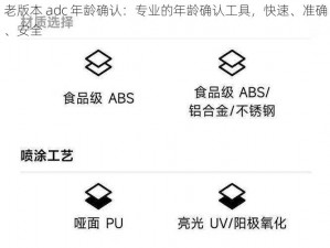 老版本 adc 年龄确认：专业的年龄确认工具，快速、准确、安全