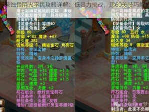 神都夜行录蚀骨阴火平民攻略详解：低灵力挑战，超60关技巧解析与实战指南