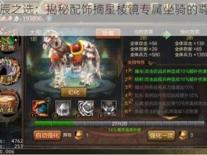 《星辰之选：揭秘配饰摘星棱镜专属坐骑的尊贵风采》