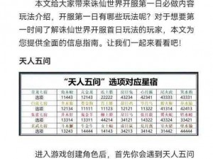 诛仙手游逐荒行攻略大全：玩法详解与技巧分享