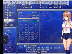 关于魔法少女苍蓝星鱼竿材料获取之谜的探索与解析