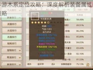 问道手游木系定位攻略：深度解析装备属性打造与提升策略