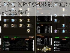 关于龙之谷手游PVE祭祀技能搭配及心得分享的实战经验解析