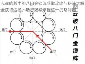 三国志战略版中的八门金锁阵获取攻略与秘诀大解密解锁最全获取途径，助您轻松掌握这一战略利器