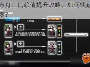 明日方舟：信赖值提升攻略，如何快速增加信赖度？