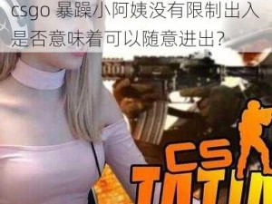 csgo暴躁小阿姨没有限制出入、csgo 暴躁小阿姨没有限制出入是否意味着可以随意进出？