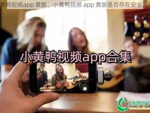 小黄鸭视频app 黄版、小黄鸭视频 app 黄版是否存在安全风险？