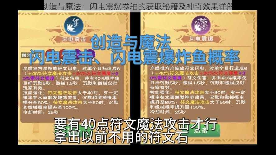 创造与魔法：闪电震爆卷轴的获取秘籍及神奇效果详解