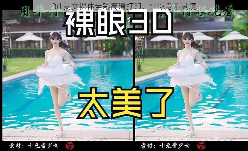 3d 美女裸体全彩高清打印，让你身临其境