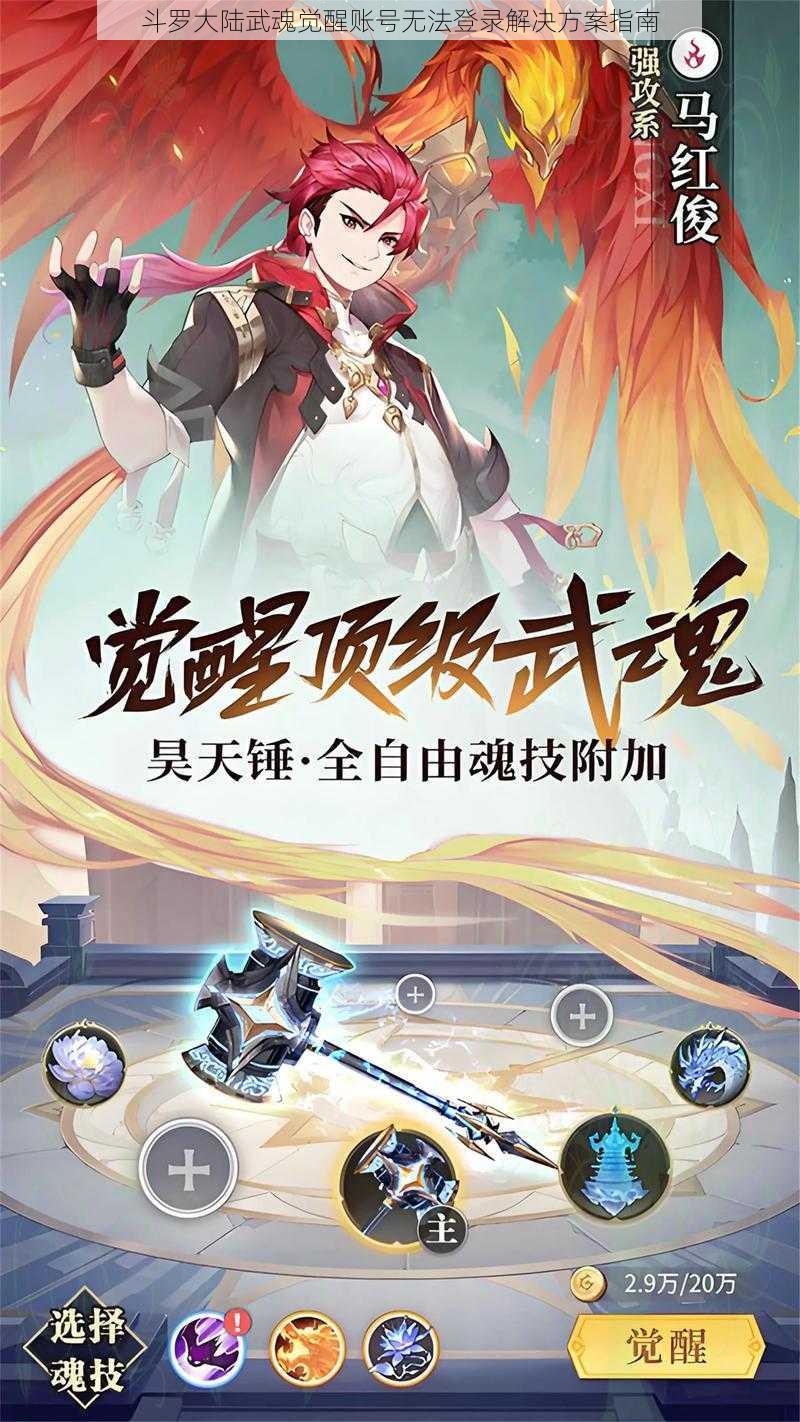 斗罗大陆武魂觉醒账号无法登录解决方案指南