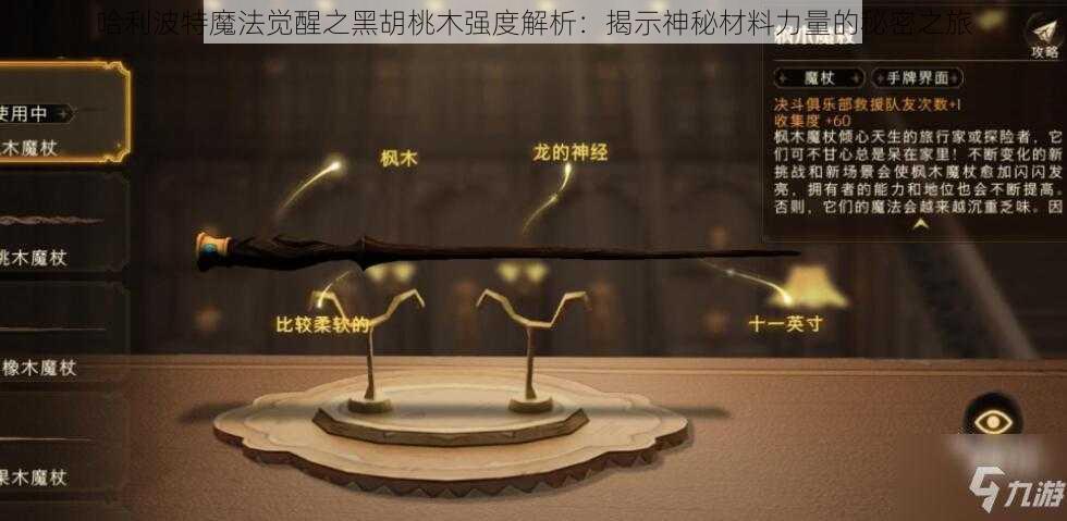 哈利波特魔法觉醒之黑胡桃木强度解析：揭示神秘材料力量的秘密之旅