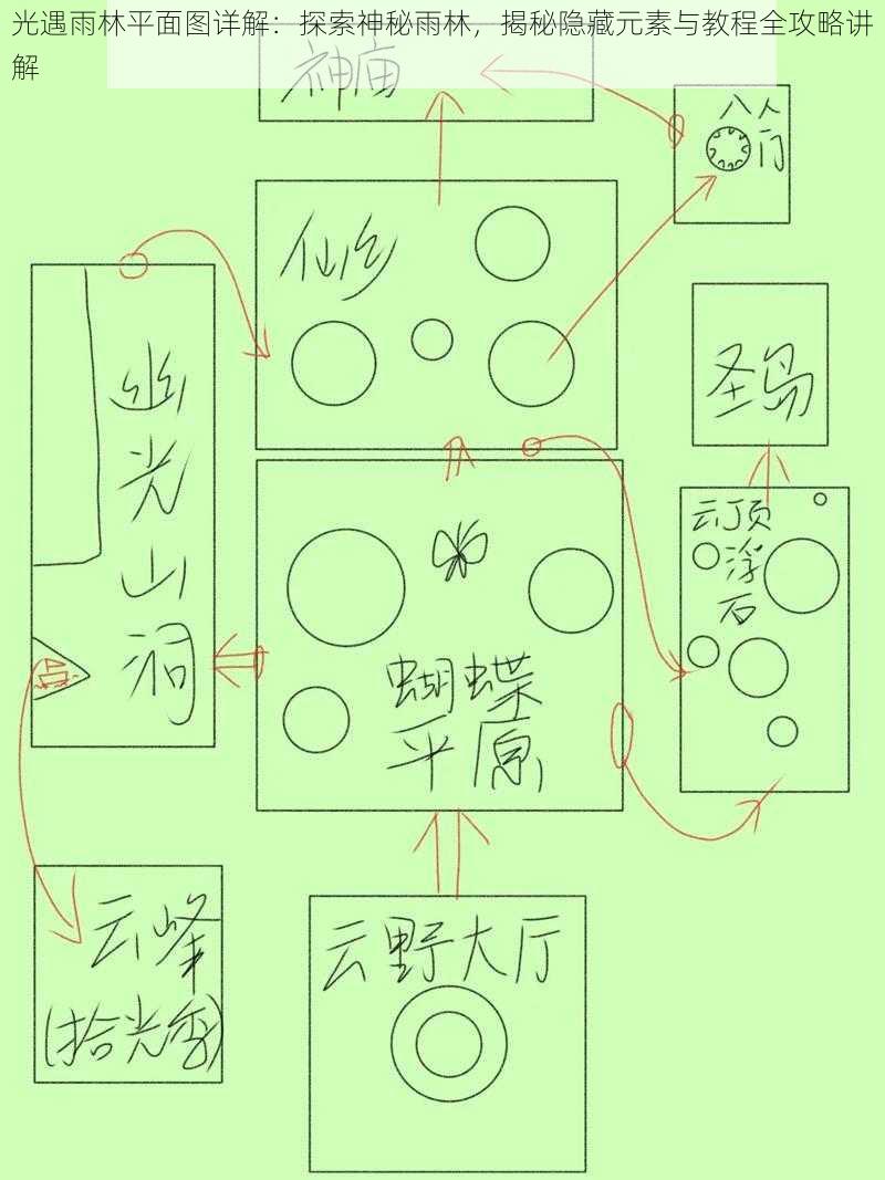 光遇雨林平面图详解：探索神秘雨林，揭秘隐藏元素与教程全攻略讲解