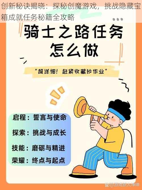 创新秘诀揭晓：探秘创魔游戏，挑战隐藏宝箱成就任务秘籍全攻略