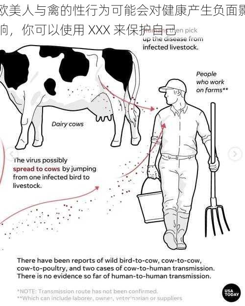 欧美人与禽的性行为可能会对健康产生负面影响，你可以使用 XXX 来保护自己