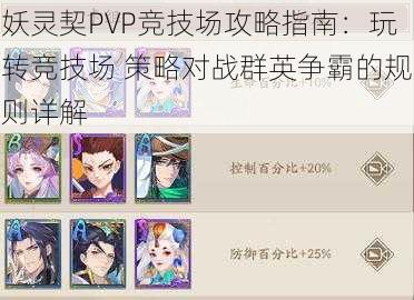 妖灵契PVP竞技场攻略指南：玩转竞技场 策略对战群英争霸的规则详解