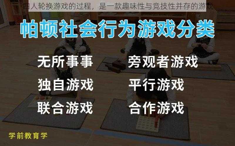 四人轮换游戏的过程，是一款趣味性与竞技性并存的游戏