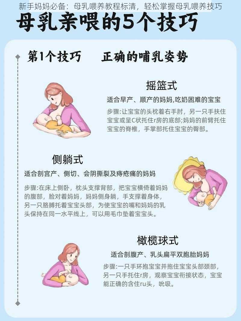 新手妈妈必备：母乳喂养教程标清，轻松掌握母乳喂养技巧