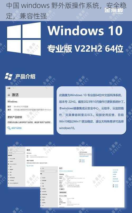 中国 windows 野外版操作系统，安全稳定，兼容性强