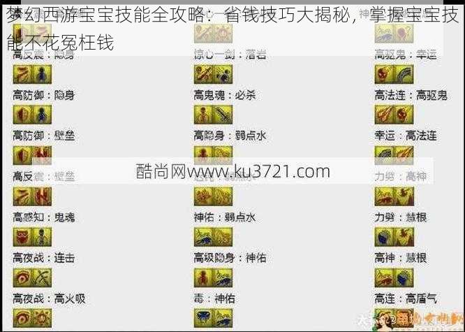 梦幻西游宝宝技能全攻略：省钱技巧大揭秘，掌握宝宝技能不花冤枉钱