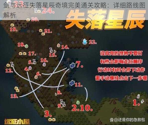 剑与远征失落星辰奇境完美通关攻略：详细路线图解析