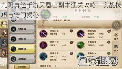 九阴真经手游凤凰山副本通关攻略：实战技巧与窍门揭秘