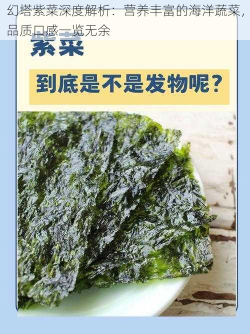 幻塔紫菜深度解析：营养丰富的海洋蔬菜，品质口感一览无余