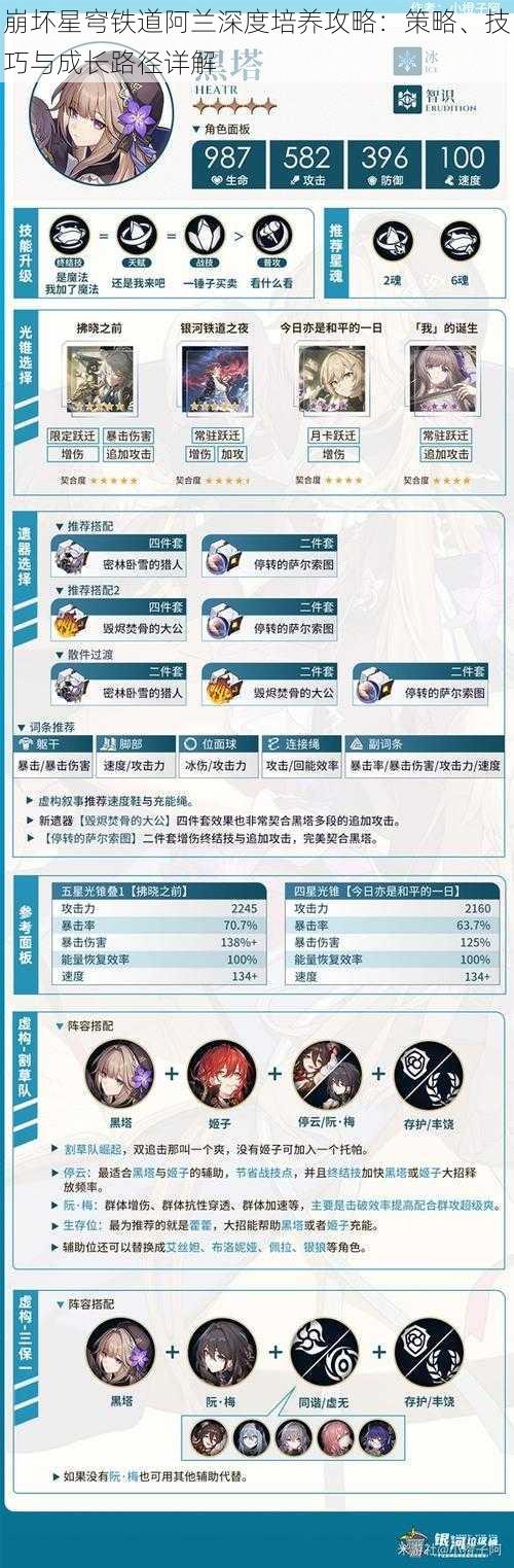 崩坏星穹铁道阿兰深度培养攻略：策略、技巧与成长路径详解