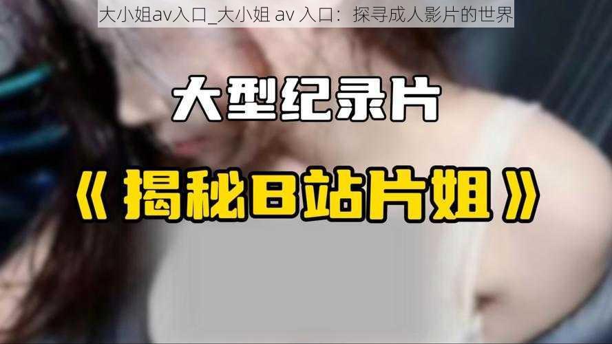 大小姐av入口_大小姐 av 入口：探寻成人影片的世界