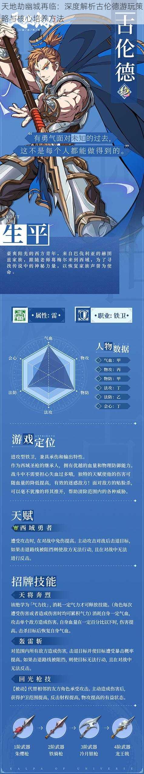 天地劫幽城再临：深度解析古伦德游玩策略与核心培养方法