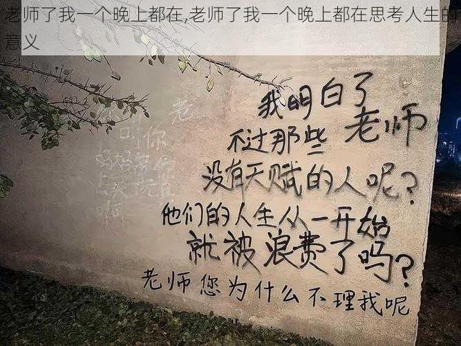 老师了我一个晚上都在,老师了我一个晚上都在思考人生的意义