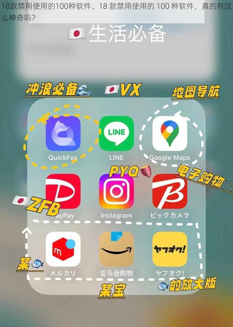 18款禁用使用的100种软件、18 款禁用使用的 100 种软件，真的有这么神奇吗？