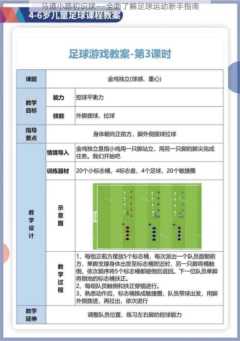 马道小路初识球——全面了解足球运动新手指南