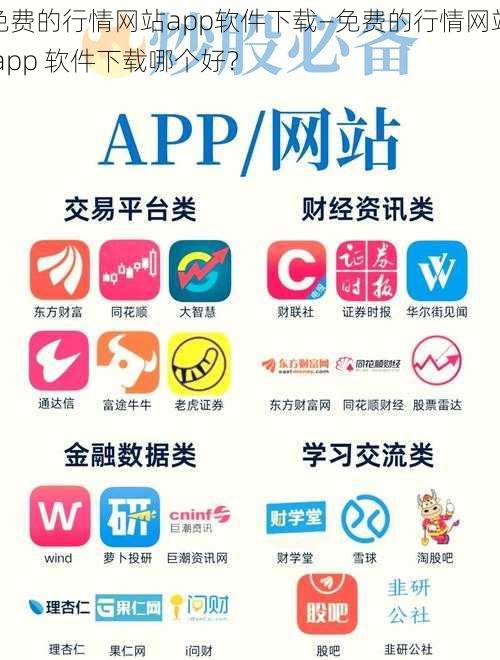 免费的行情网站app软件下载—免费的行情网站 app 软件下载哪个好？