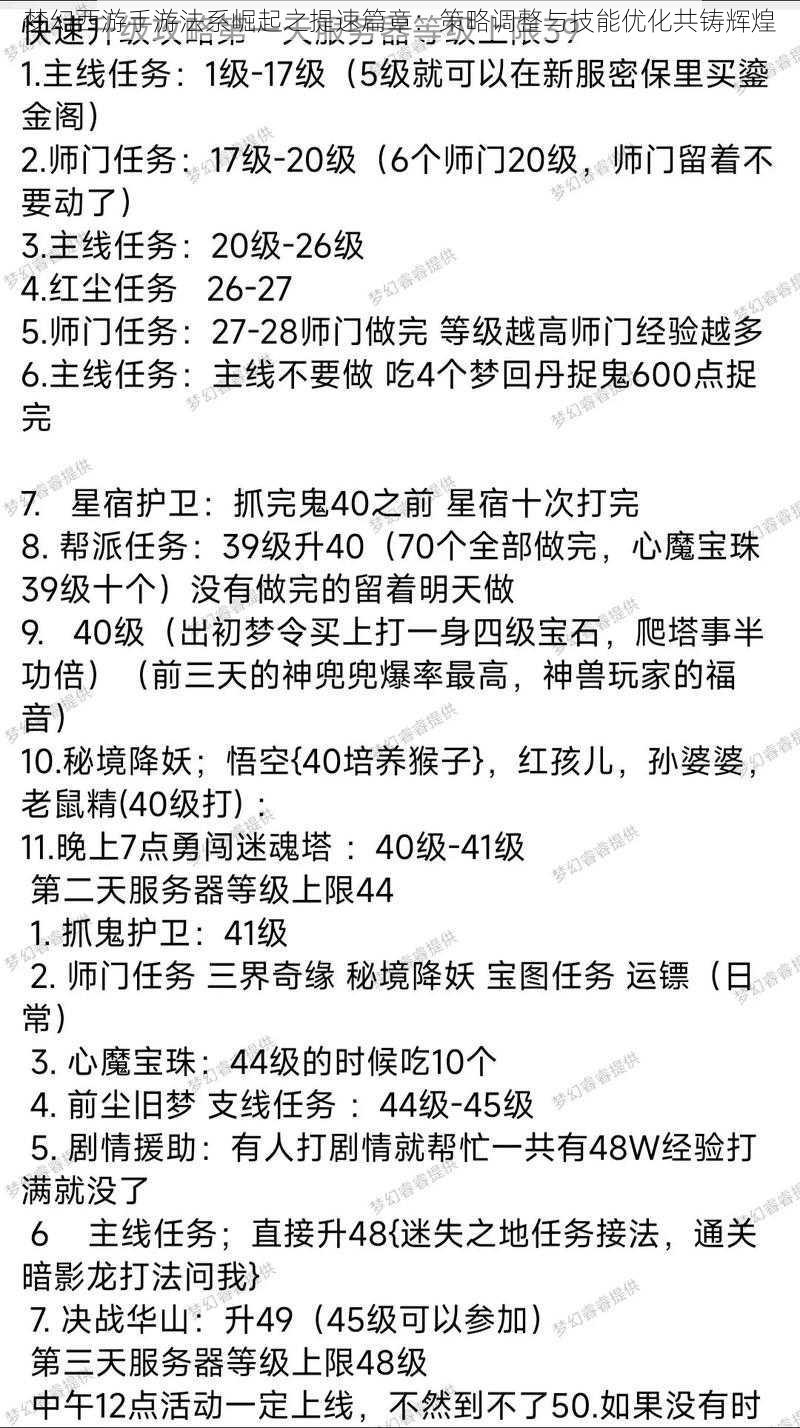 梦幻西游手游法系崛起之提速篇章：策略调整与技能优化共铸辉煌