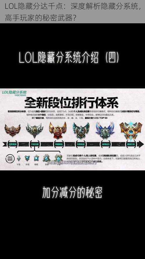 LOL隐藏分达千点：深度解析隐藏分系统，高手玩家的秘密武器？