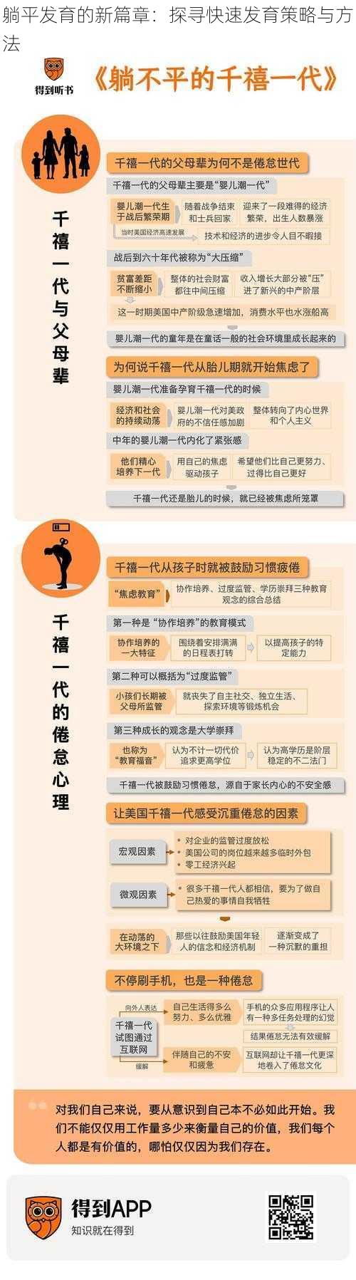 躺平发育的新篇章：探寻快速发育策略与方法